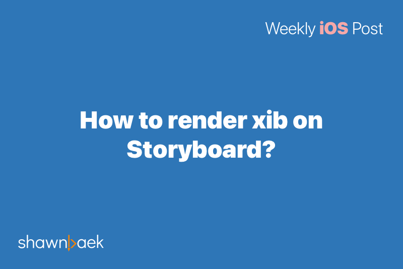How to render xib on Storyboard?