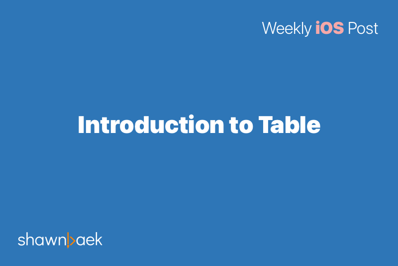 Introduction to Table view and data source in Swift iOS development