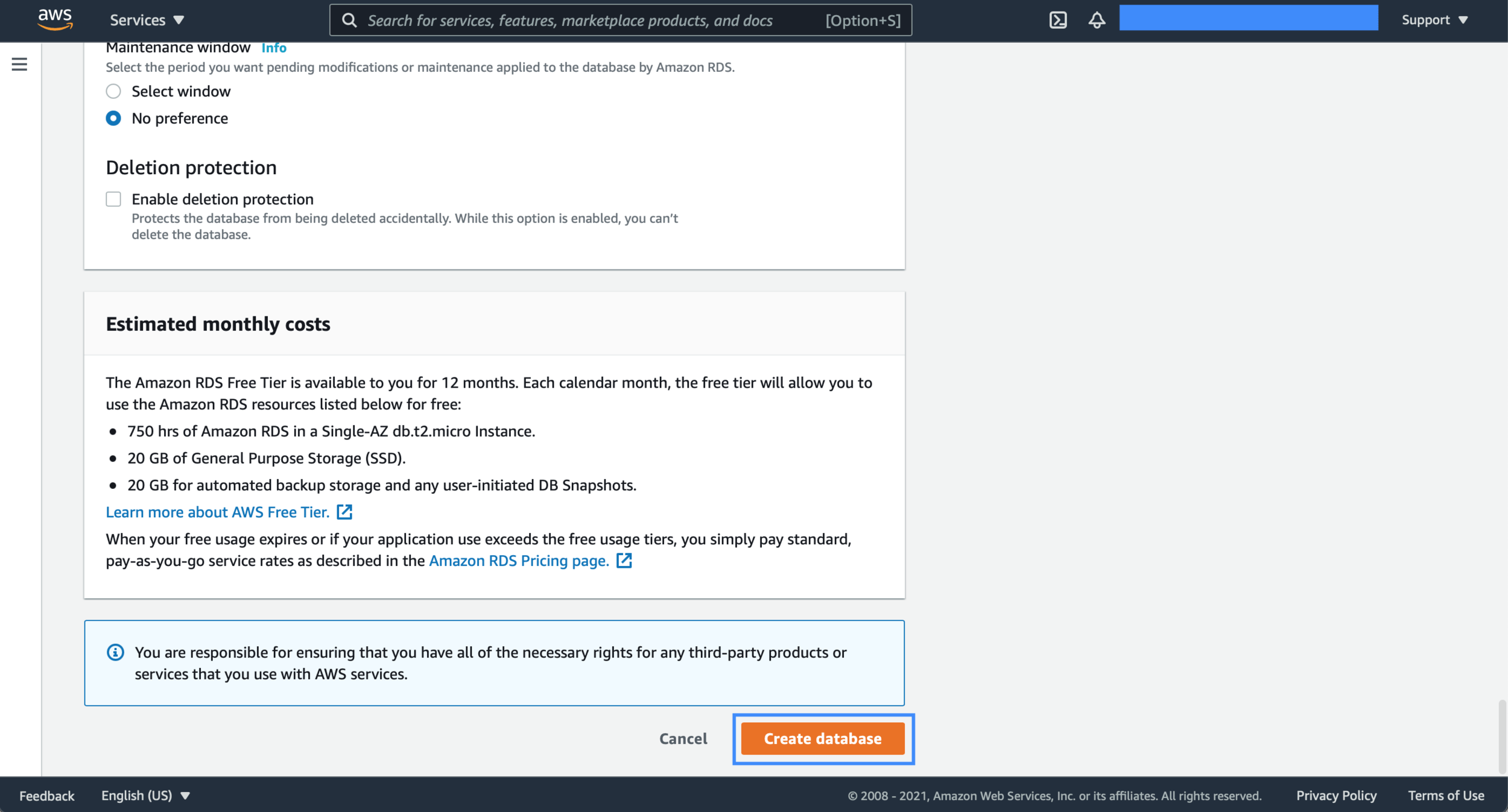 That's it. You can check the database you create.