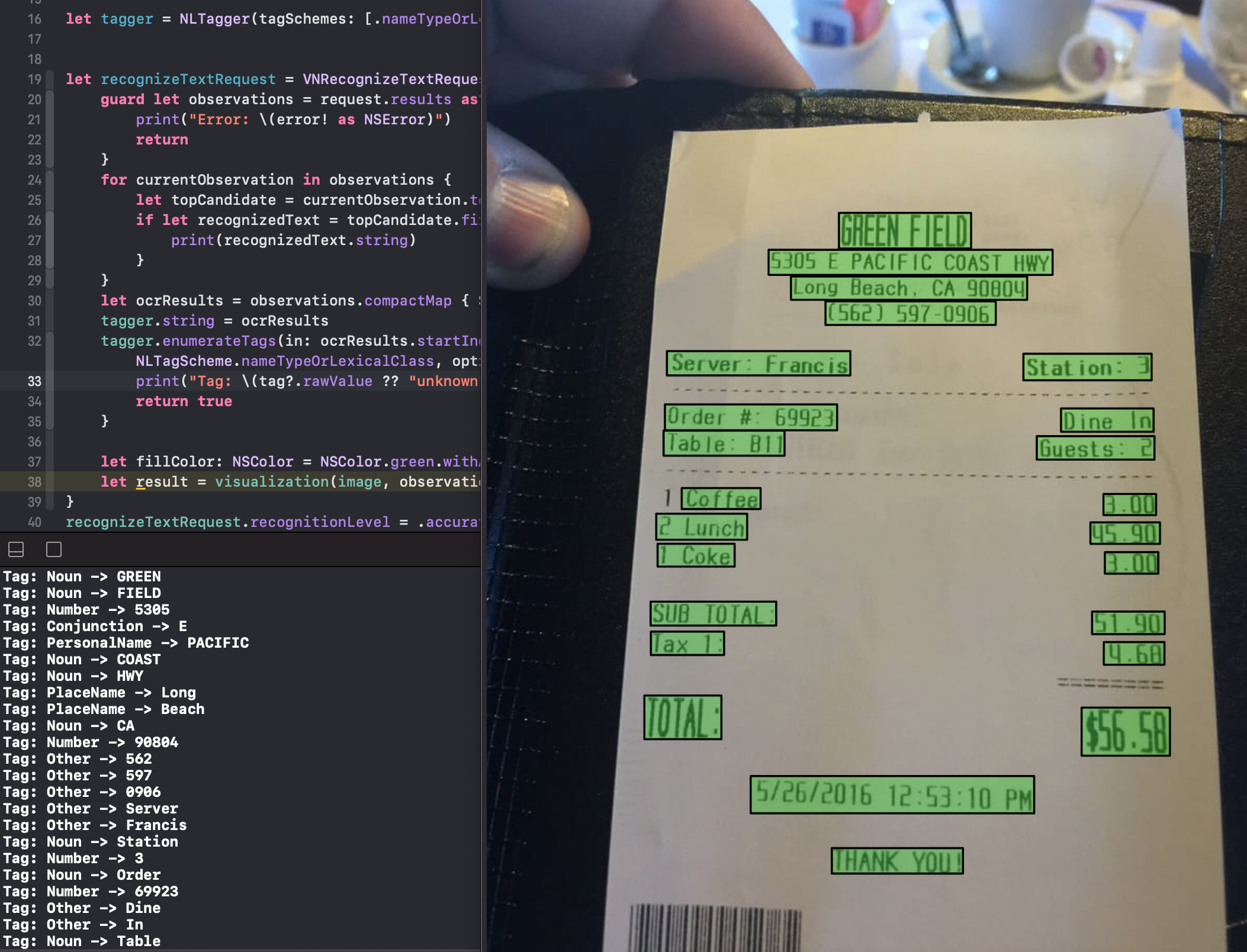 It gives me more information about Noun, Number, PlaceName, PersonalName, and more.