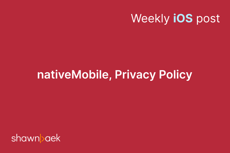nativeMobile, Privacy Policy