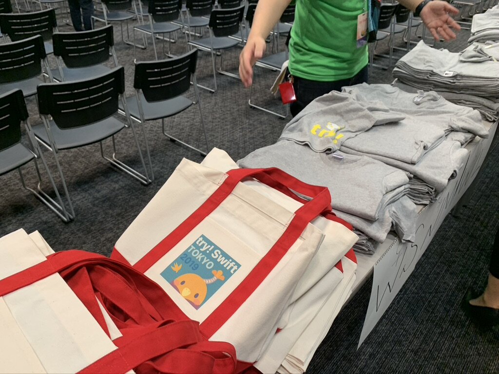 They prepared the T-Shirt and Bag for attendees.