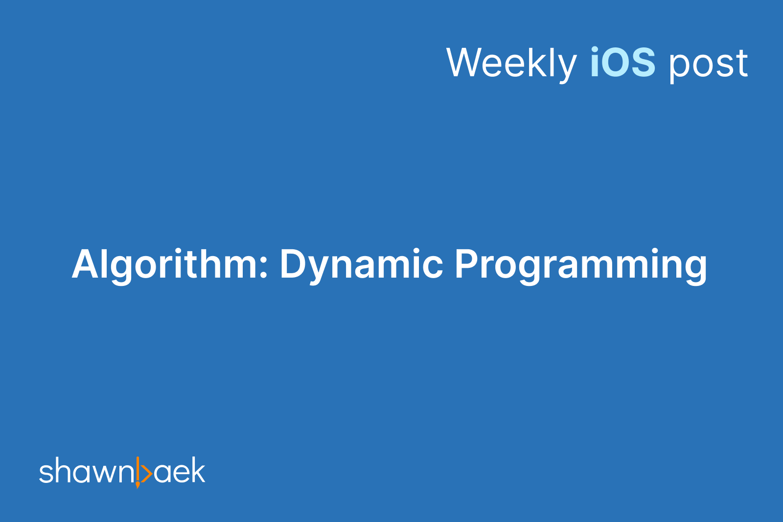 What is Dynamic Programming?