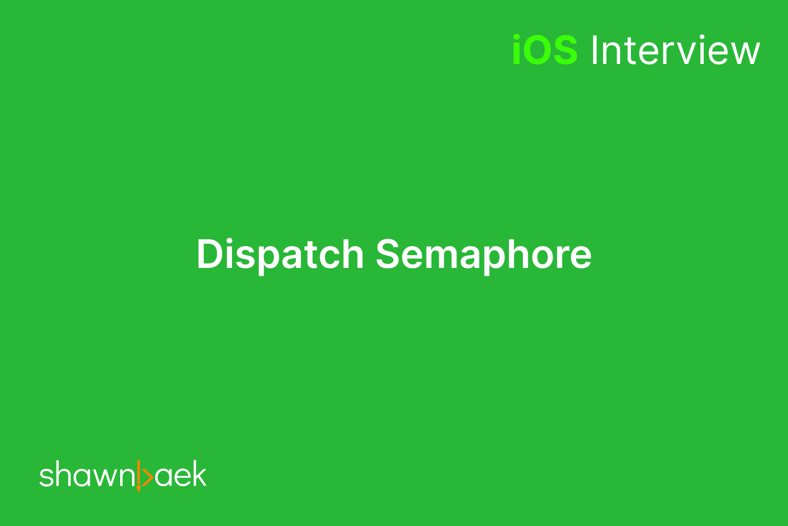 Swift, Dispatch Semaphore